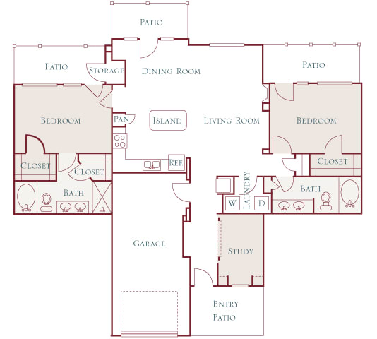 Belle Harbour Apartments - C2 - 2 bedrooms and 2 bath