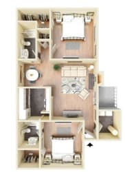 Floor Plan Floor Plan at Hawthorne House, Midland, TX