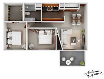 B5 Floor Plan at Autumn Park, Sioux Falls, 57106