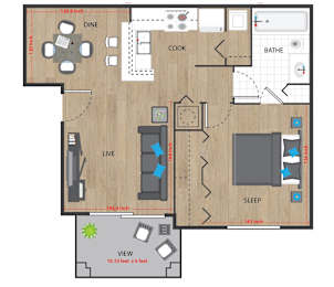 1 bed 1 bath