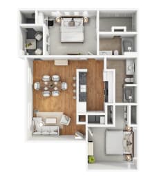 B2 Floor Plan at The Preserve by Picerne, N Las Vegas, NV, 89086