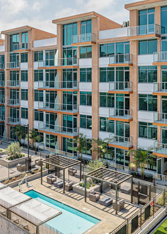 Property Aerial View at Casa Estilo Apartments, Chula Vista