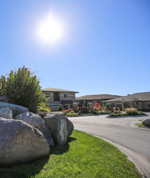 Fountain at The Villas at Wilderness Ridge in South Lincoln, Nebraska