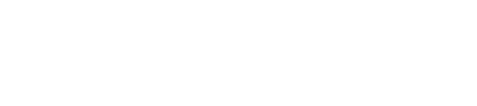 a white and black logo on a black background