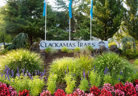 Clackamas Trails Property Entry Monument Sign