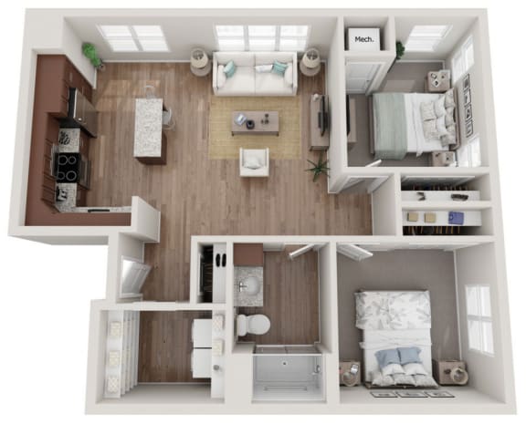 2-Bedroom 1-Bath