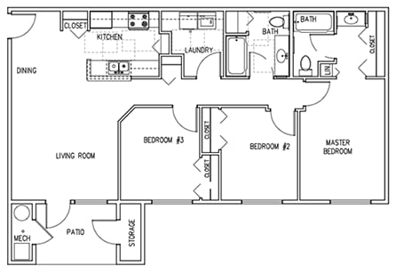 Floor Plan  3 Bedroom