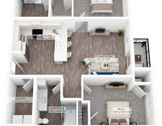 a 1 bedroom unit cat type a floor plan