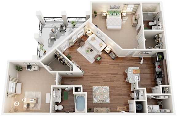 2 Bed 2 Bath | 1,151 Sq. Ft. at Integra Vista Apartments, Hixson, TN