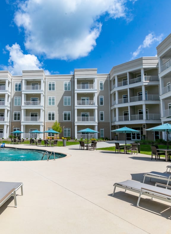 Community pool at The Station at River Crossing, Georgia