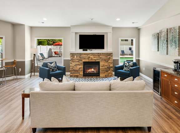 Outdoor Lounge at Sage Apartments, Everett, Washington