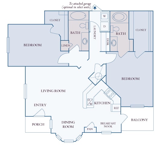 Carrington Place at Shoal Creek - B5 - 2 bedrooms 2 bathrooms - 2D