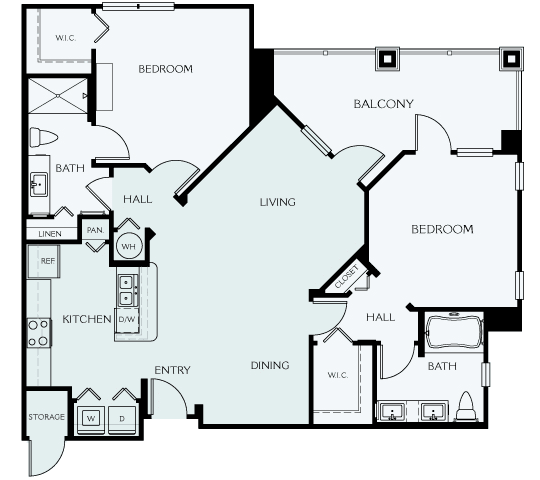 Delano at Cypress Creek - B3 (Dorchester) - 2 bedrooms and 2 bath