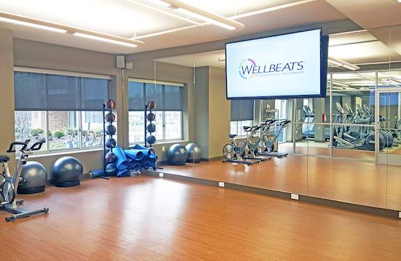 Virtual training and yoga room