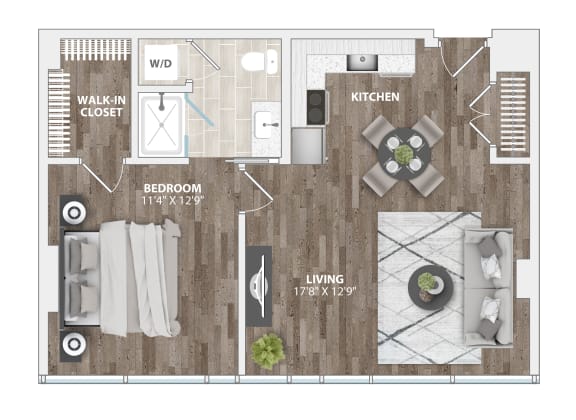 A4A Floor Plan at 1305 Dock Street, Baltimore