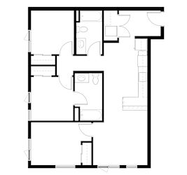 3Bedroom R Floor Plan at Victory Northgate Apartments, Washington, 98125