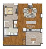 1Bd 1Bth G Floor Plan at Stella St. Paul Apartments, Minnesota, 55102