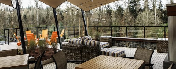 Patio area at Allez, Redmond, WA 98052