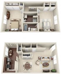Floor Plan  2-Bedroom floor plan