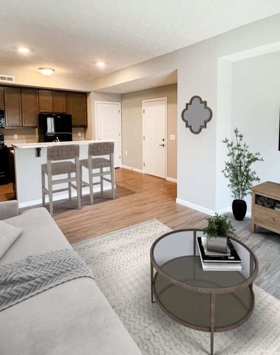 bed with pillows at Brookfield Village Apartments, Ohio, 43123