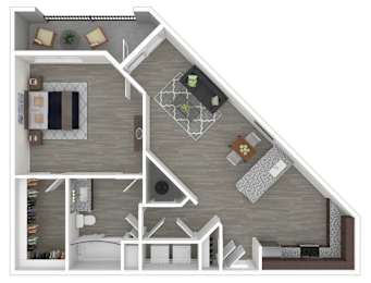 A3 Floor Plan at Caldwell, Texas, 77084
