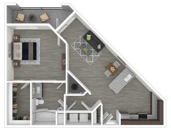 A3 Floor Plan at Caldwell, Texas, 77084