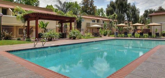 Refreshing swimming pool at Casa Alberta Apartment, California, 94087