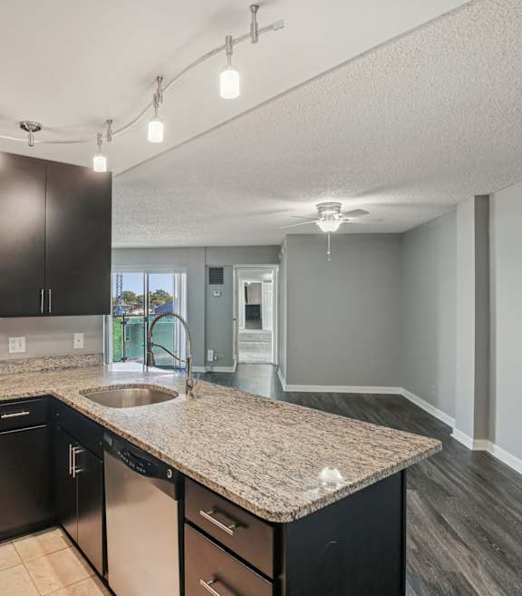 Modern and Bright Kitchen at Vista Condominiums, Kansas