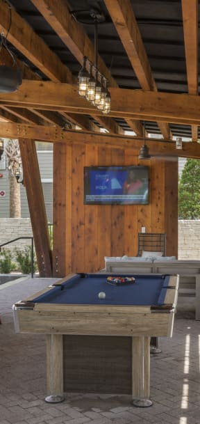 Poolside Grill, Pool Table and Lounge Area