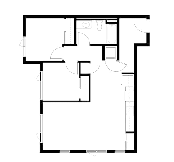 2Bedroom 10 Floor Plan at Victory Northgate Apartments, Seattle, WA, 98125