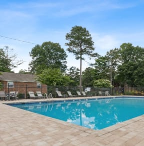 the swimming pool at our apartments