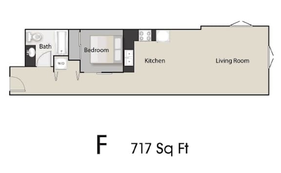 7 Hills Apartments in Seattle, Washington F Floor Plan