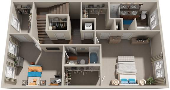 3 Bed 3.5 Bath Floor Plan | 2,426 Sq. Ft. at Sterling Manor in Virginia, 23185