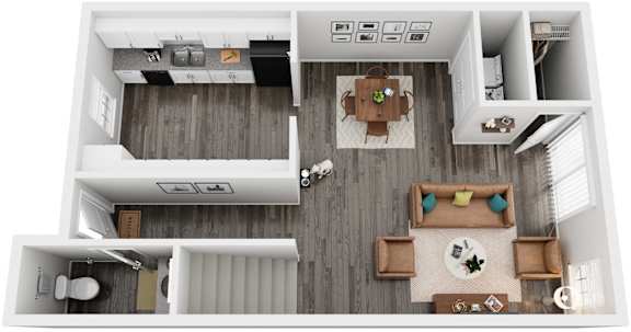 3 Bed 2 Bath Floor Plan | 1,236  Sq. Ft. at Woodwinds, South Carolina, 29803
