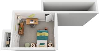 3 Bed 2 Bath Floor Plan | 1,252 Sq. Ft. at Woodwinds, Aiken, SC