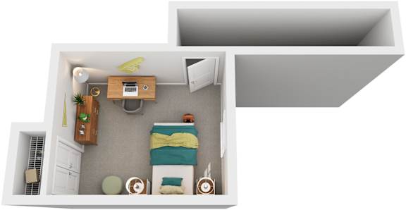 3 Bed 2 Bath Floor Plan | 1,252 Sq. Ft. at Woodwinds, Aiken, SC