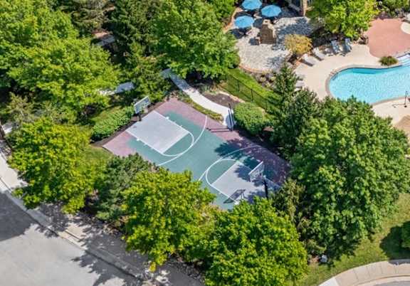 Aerial view of the residential area at Stonepost Ranch Apartments, Overland Park, 66221