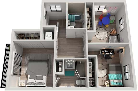 4 Bed 2.5 Bath | 1,326 Sq. Ft. at The Villages at Miami Gardens, Miami Gardens, FL 33056