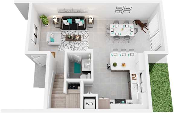 3 Bed 2.5 Bath | 1,251 Sq. Ft. at The Villages at Miami Gardens, Miami Gardens, 33056