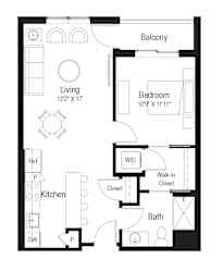 A4 Floor Plan at Rialto, Washington, 20002