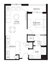 A4 Floor Plan at Rialto, Washington, 20002