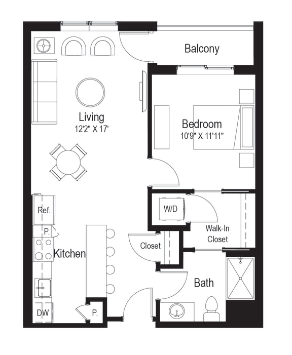 A4 Floor Plan at Rialto, Washington, 20002