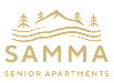 a logo for a company with a mountain and trees