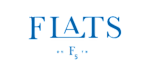 A blue text that reads "FIATS" on a black background.