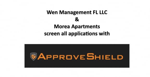 a screenshot of the approve shield logo with the words wear management llc  more