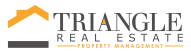 the logo for triangle real estate property management