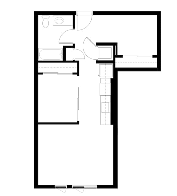 1Bedroom 13 Floor Plan at Victory Northgate Apartments, Washington, 98125