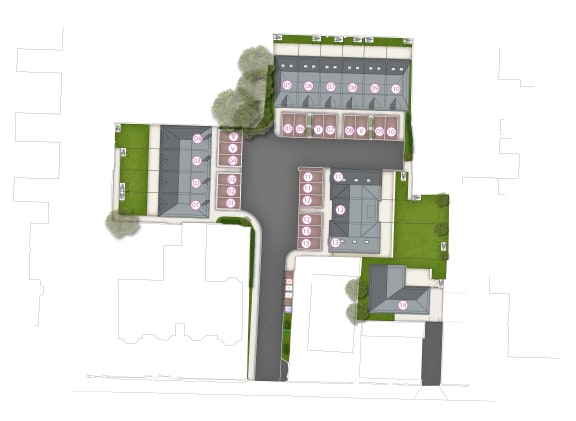 site plan of the office building