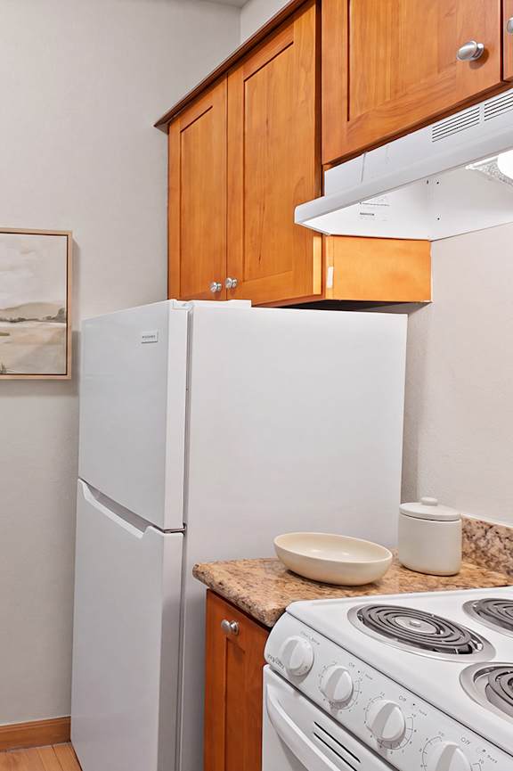 Kitchen with gas range