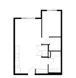 1Bedroom 14 Floor Plan at Victory Northgate Apartments, Seattle, Washington